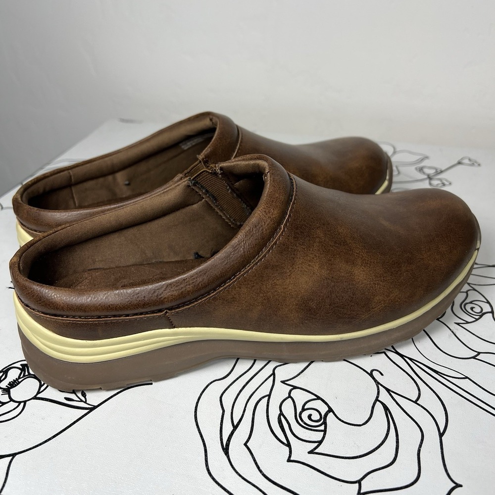 Baretraps Shoes Women's 7.5M Brown Slip-On Mules Clogs Comfort Shoes Slides
